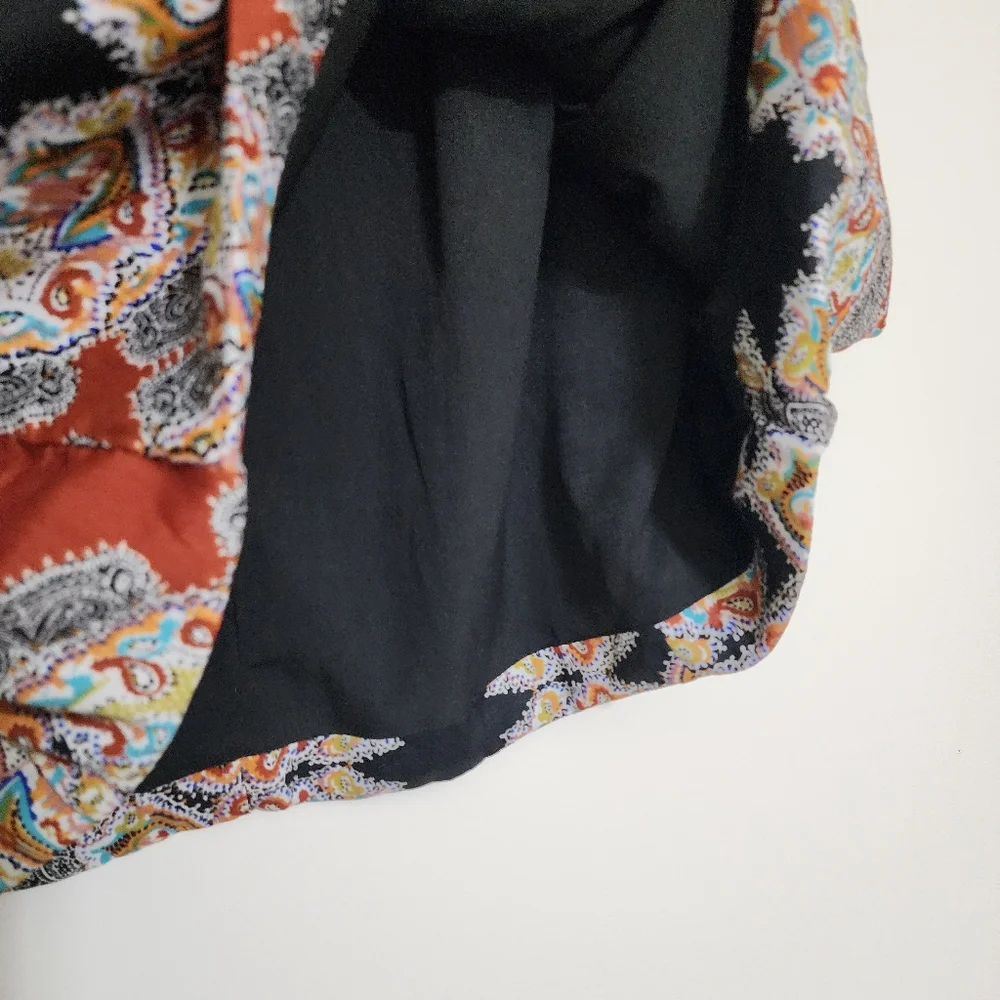 nwt WALTER BAKER W118 size Large Paisley Boho‎ Skirt Fully Lined Multicolor